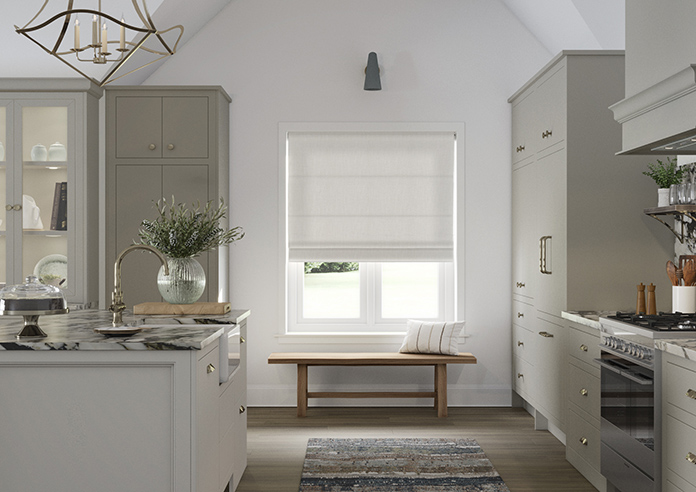 Laura Ashley Swanson, Dove Grey - Roman Blind - Image 3
